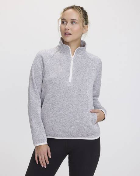 Polar Fleece Half-Zip Pullover - Hyba