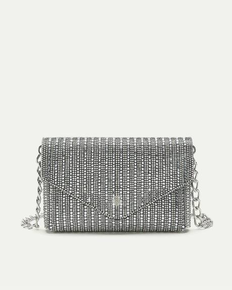 Rectangular Glittery Cross-Body Bag