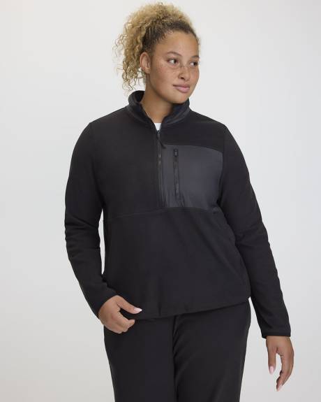 Polar Fleece Half-Zip Jacket - Hyba