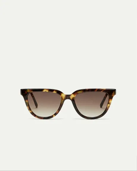 Rounded Tortoise Sunglasses