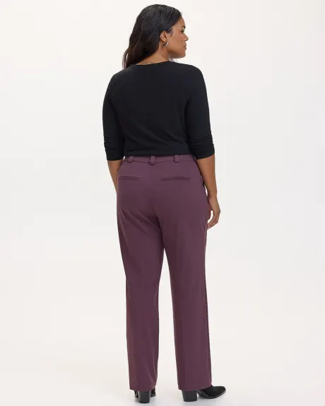 Pantalon à jambe droite et taille haute - L'Intemporelle - Coupe Courbes