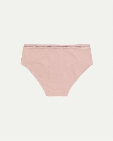 Culotte garçonne en coton avec taille en dentelle - R Line