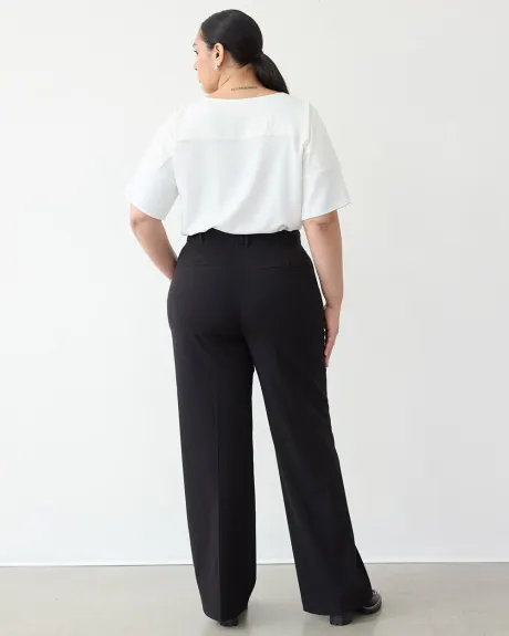 Pantalon à jambe droite et taille haute - L'Intemporelle - Coupe Courbes