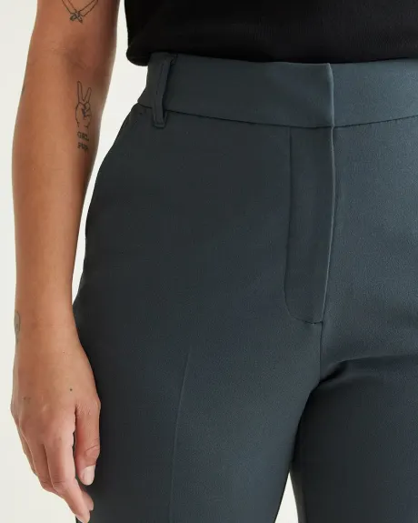 Pantalon cheville à taille très haute et jambe droite - Petite