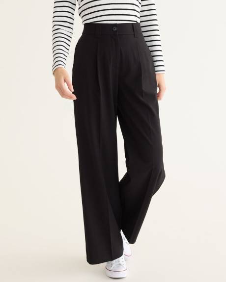 Pantalon à jambe large et taille haute - Long - L'intemporelle