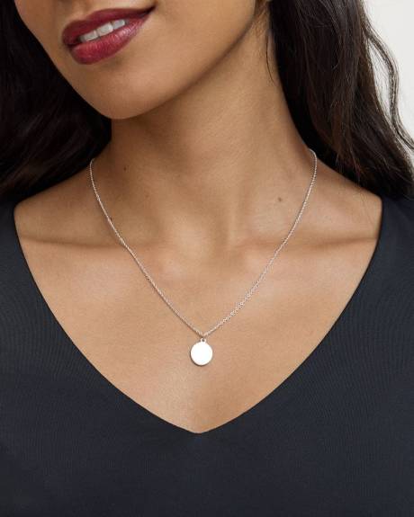 Necklace with Oval Pendant