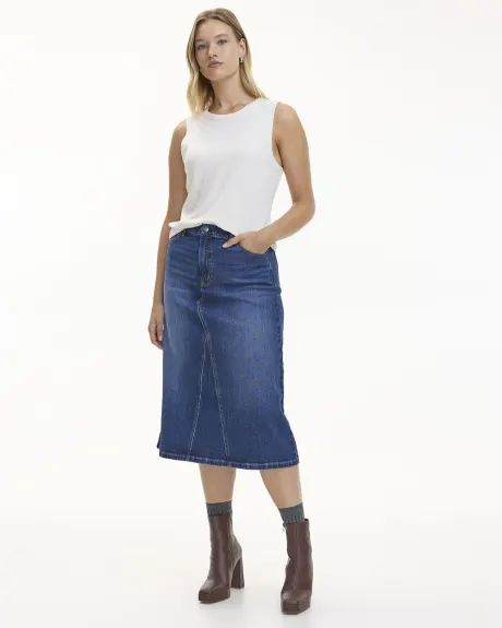 Midi Denim Skirt