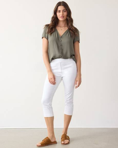 Slim-Leg High-Rise Capri Pants - The Iconic (R) - Petite