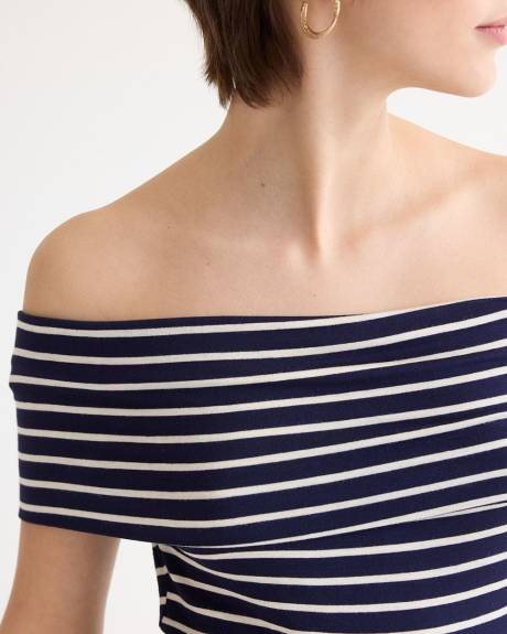 Short-Sleeve Off-the-Shoulder Top