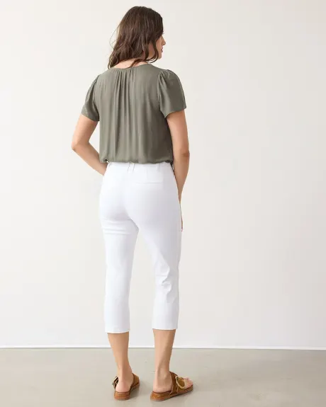 Pantalon capri à jambe étroite et taille haute - L'Iconique (MD)