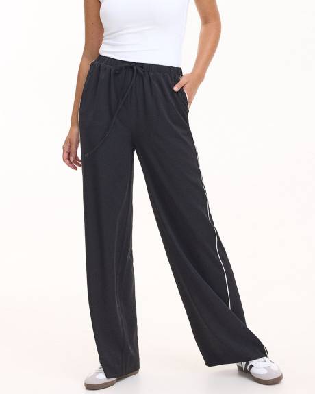 Wide-Leg Pull-On High-Rise Pant - Petite