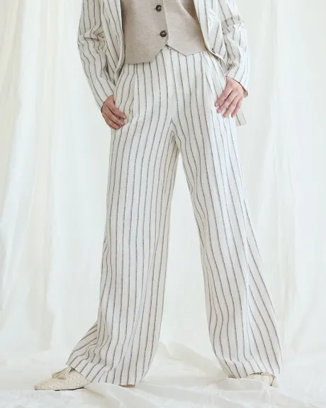 Ultra-Wide-Leg High-Rise Linen Trouser - Tall