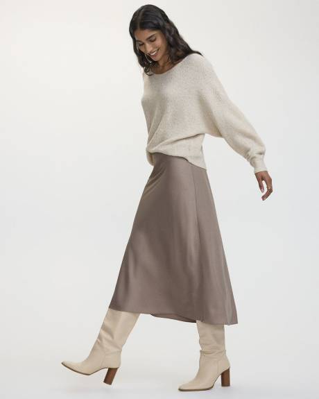 Satin Midi Skirt