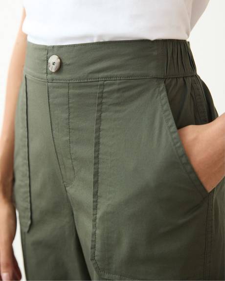 Poplin Jogger with Cargo Pockets