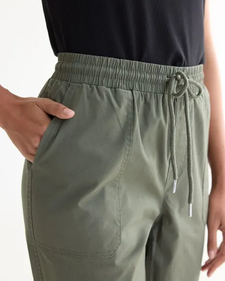 Pantalon jogger à taille haute avec poches utilitaires