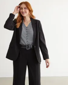 Stretch One Button Blazer