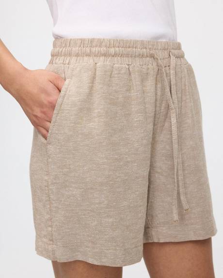 Linen Shorts with Drawstring