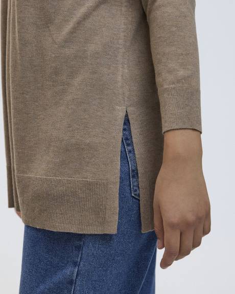 Long-Sleeve Mock-Neck Tunic