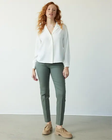 Slim-Leg High-Rise Ankle Pant - The Iconic (R)