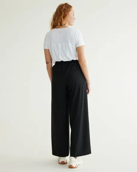 Pantalon à jambe large avec taille élastique - Hyba