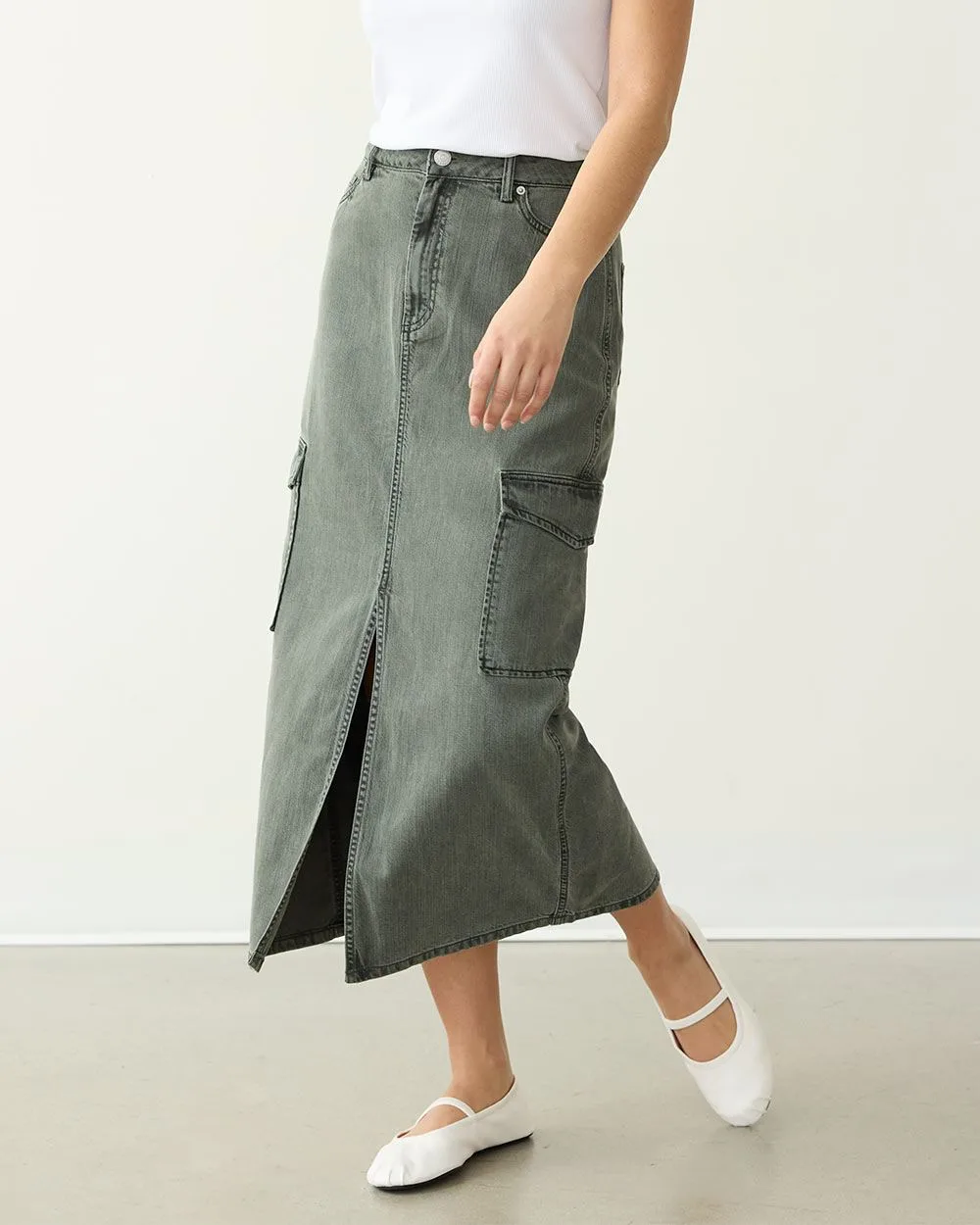 Jupe maxi avec poches cargo