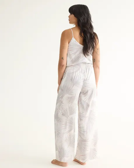 Wide-Leg Satin Pyjama Pant, R Line