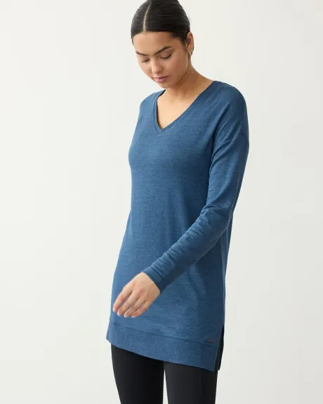 Long-Sleeve French Terry Tunic - Hyba