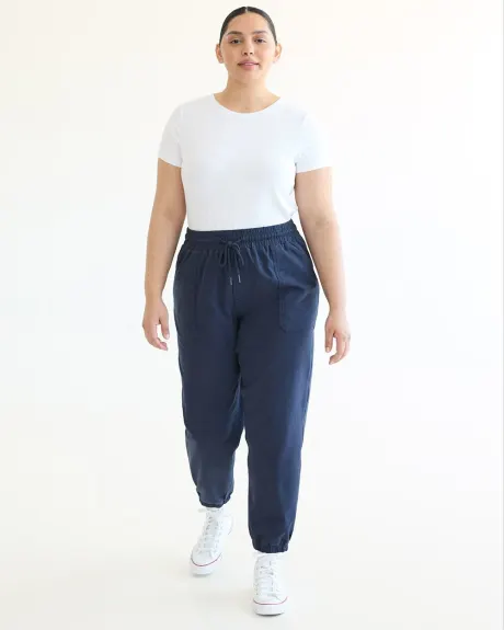 Pantalon jogger à taille haute