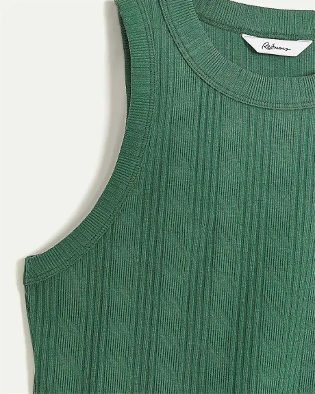 Ribbed Crew-Neck Tank