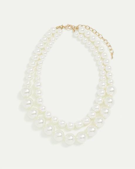 Double-Layer Pearl Necklace