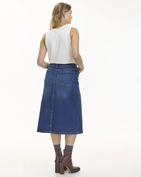 Midi Denim Skirt