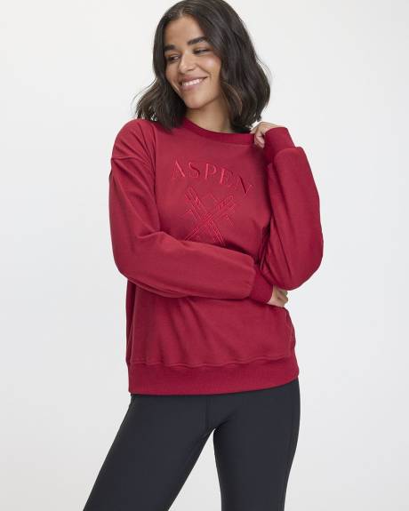 Long-Sleeve Crew-Neck Polar Fleece Sweater - Hyba