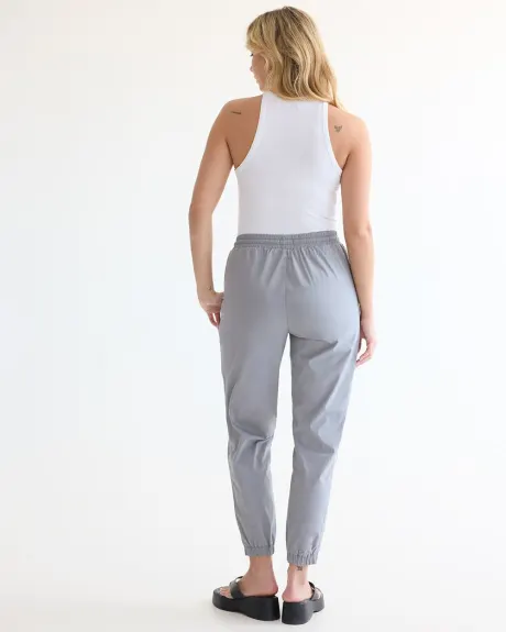 Pantalon jogger à taille haute avec poches utilitaires