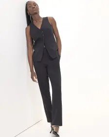 Pantalon à jambe droite et taille haute - L'Intemporelle