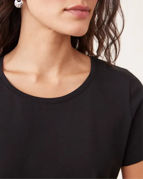 Scoop-Neck Cotton Tee - R Essentials