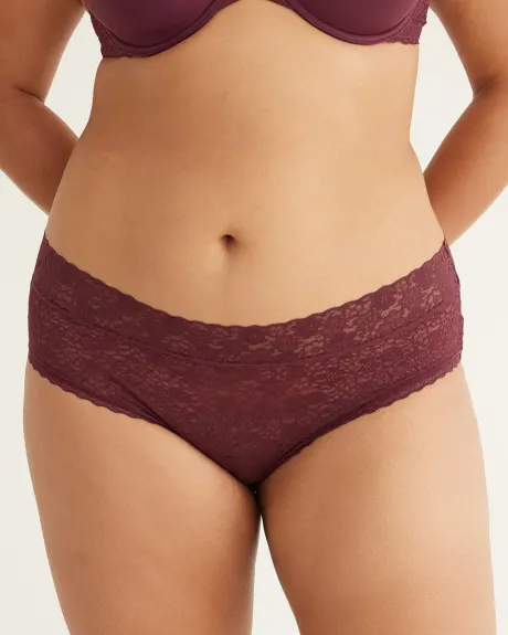 All-Over Lace Hipster Panties, R Line