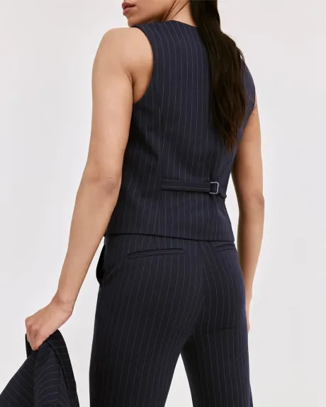 Straight-Leg High-Rise Pinstripe Pants - The Modern Stretch (R)