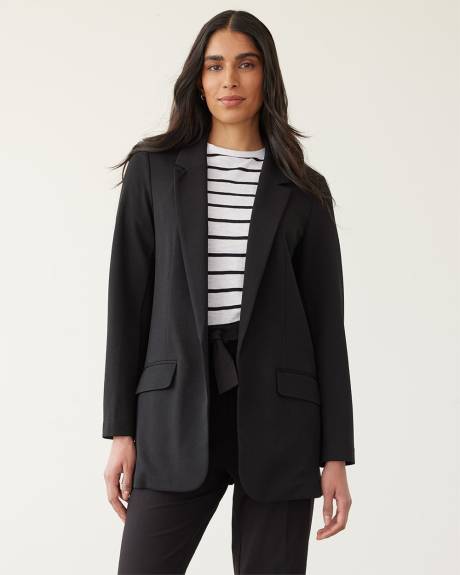 Long-Sleeve Open Blazer