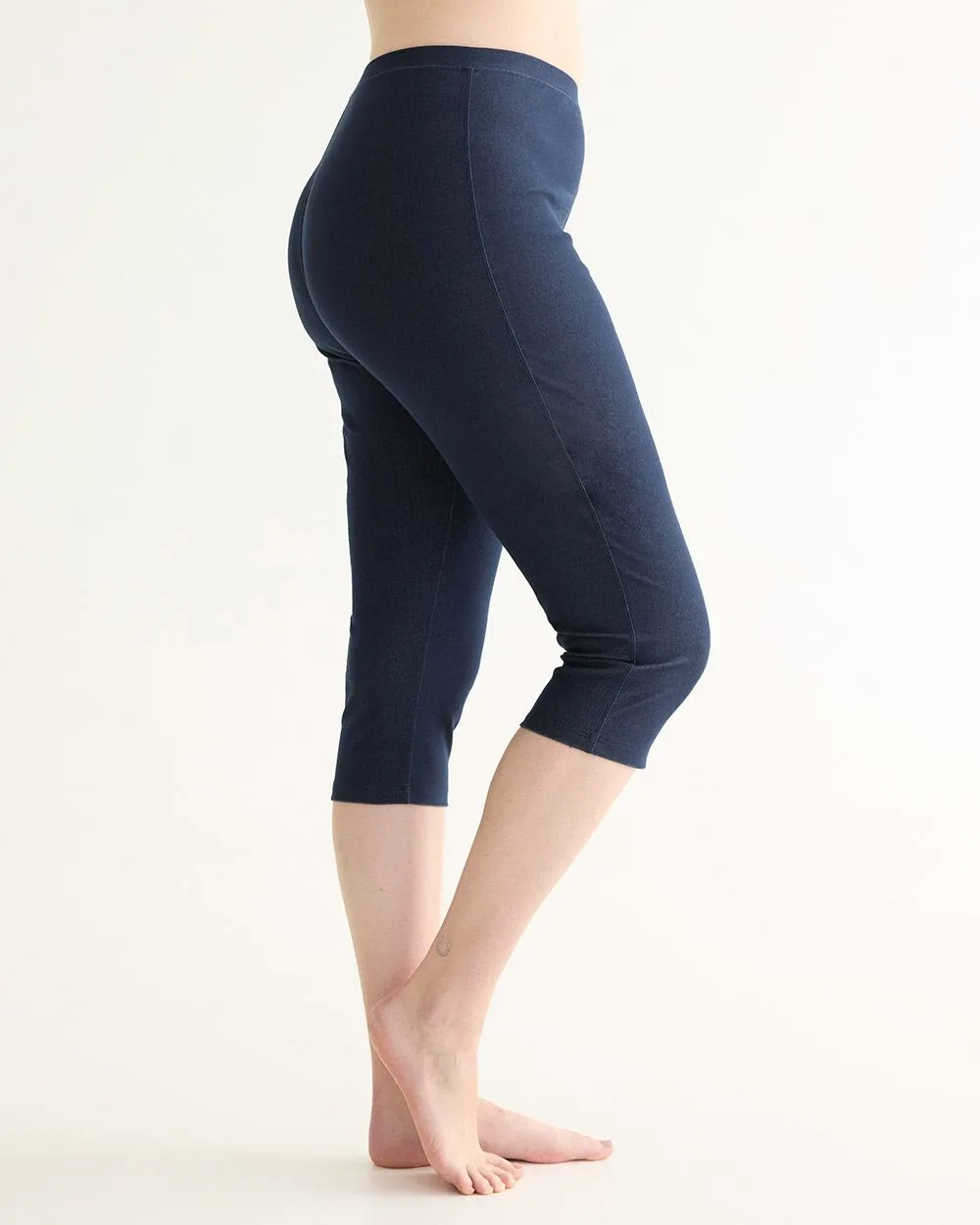 Denim Capri Legging Pants