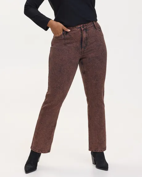 Straight-Leg Mid-Rise Jean