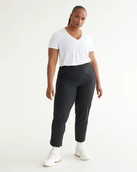 Slim-Leg Pant with Elastic Waistband - Hyba