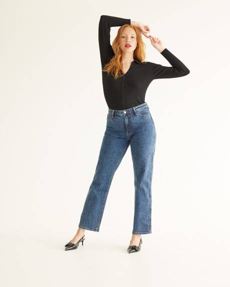 Straight-Leg High-Rise Jean - Tall