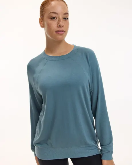 Long-Sleeve French Terry Sweatshirt - Hyba