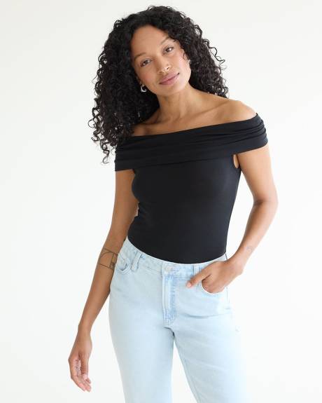 Short-Sleeve Off-the-Shoulder Top