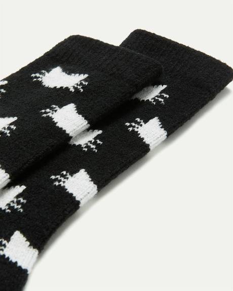 Super-Soft Winter Socks with Cats