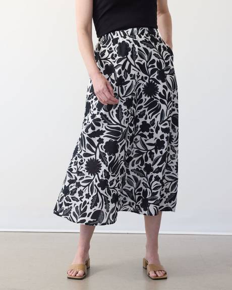 Jupe maxi en silhouette en A