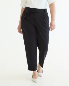 Tapered-Leg High-Rise Pant with Sash - Curvy Fit - The Timeless