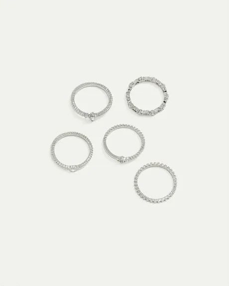 Delicate Rings - Set of 5