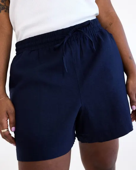 Linen Shorts with Drawstring