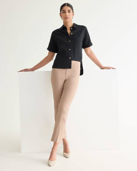 Cropped Straight-Leg High-Rise Pants - The Iconic - Petite